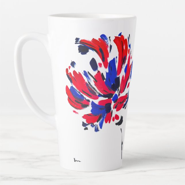 Tasse Latte Fleur éclatée (Gauche)