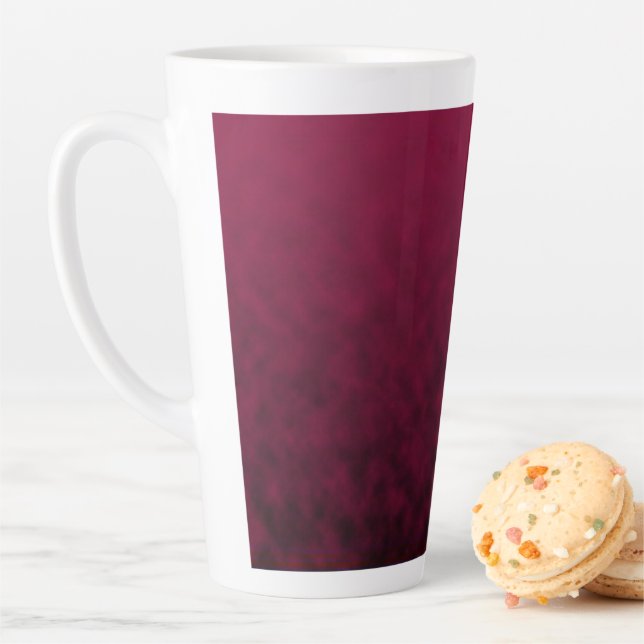 Tasse Latte Fleur Écrasée (En situation)