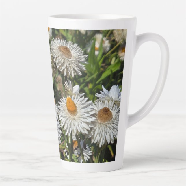 Tasse Latte Fleurs (Droite)