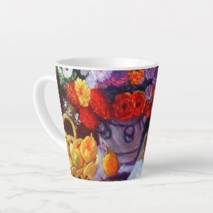 Tasse Latte Fleurs de Monet et fruits