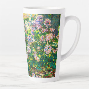 Tasse Latte Fleurs jolies vintages Illustration Fleurs blanche