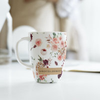 Fleurs Pastel Modernes & Cadeau Personnalisé Kraft