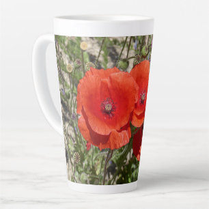 TASSE LATTE FLEURS POPPY