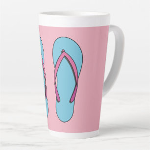Tasse Latte Flip Flops de plage