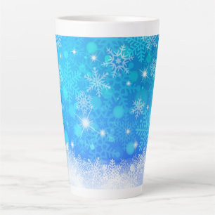 Tasse Latte Flocon de neige