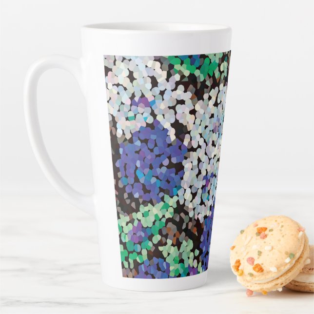 Tasse Latte Floral cristal (En situation)
