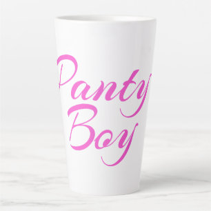Tasse Latte Floral marine vintage et aquarelle rose