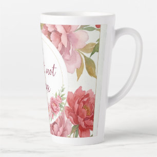 Tasse latte florale Petit mot doux Latte Mug