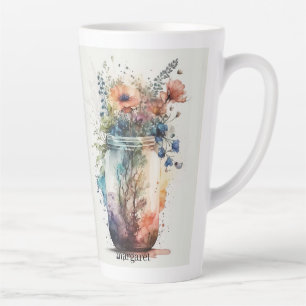 Tasse Latte Floraux multicolores #6