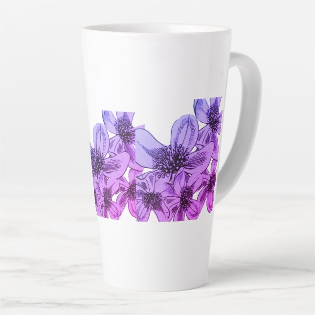 Tasse Latte Flowers Miami Filter (Angle droit)