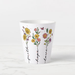 Tasse Latte Foi-Espoir-Amour