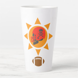 Tasse Latte Football crâne