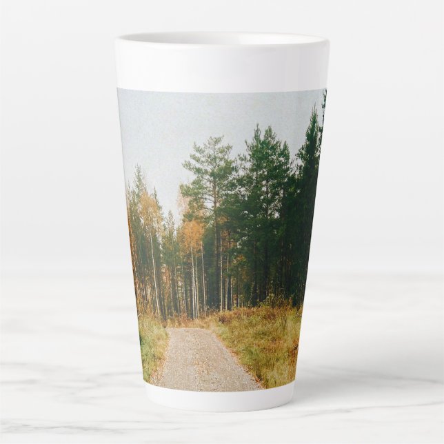 Tasse Latte Forêt automnale suédoise (Devant)