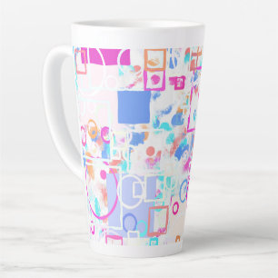 Tasse Latte Formes géométriques Abstraites