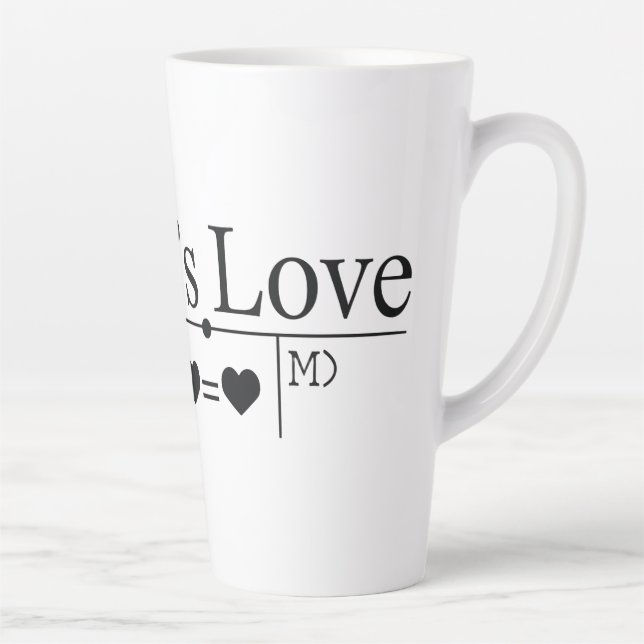 Tasse Latte Formule Amour de Maman 02 (Droite)