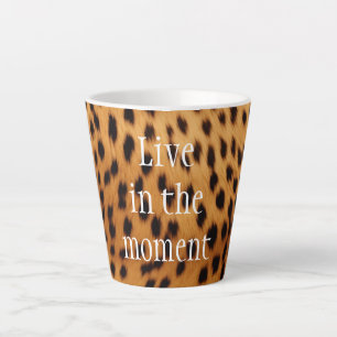 Tasse Latte Fourrure animale Cheetah