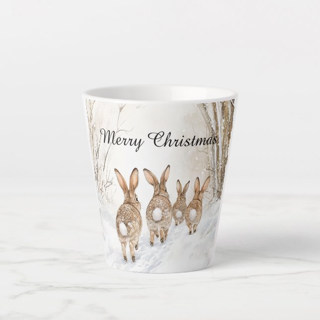Tasse Latte Fox Bunny Rabbit Best Friends Forever (Devant)