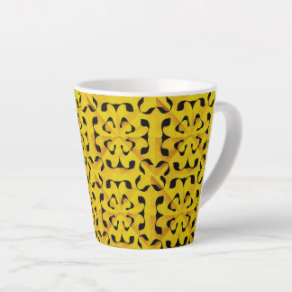 Tasse Latte Fragment Solaire abstrait Géométrique