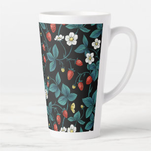 Tasse Latte Fraises sauvages rouge/jaune/bleu/noir