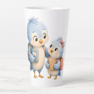 Tasse Latte Frères et Sœurs Oiseau Bleu