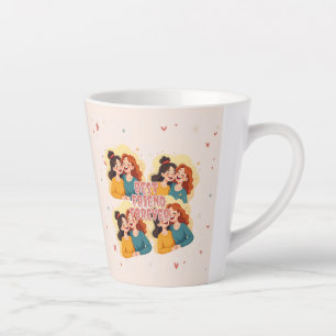 Tasse Latte Friends Keepsaké Coller ajouter votre photo
