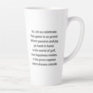 Tasse Latte Frisson du golfeur