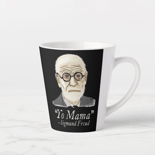 Tasse Latte Funny Freud Psychologie (Droite)