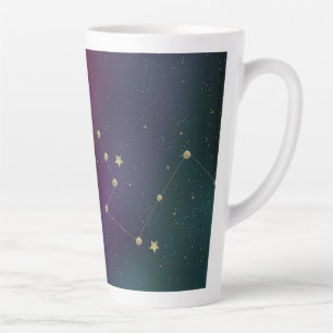 Tasse Latte Galaxie Constellation Ombré