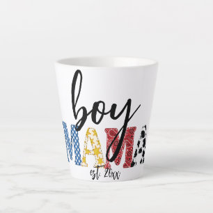 Tasse Latte Garçon coloré Mama Est Date Pays Rodéo Maman