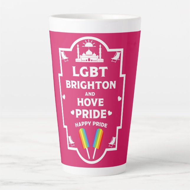 Tasse Latte Gay pride Brighton (Devant)