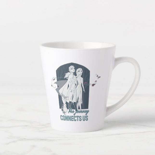Tasse Latte Gelée 2 : Anna et Elsa| Le voyage nous connecte (Droite)