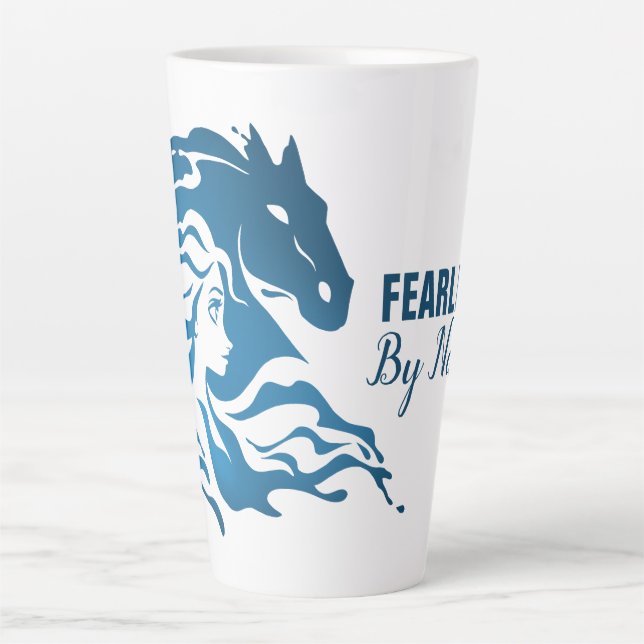 Tasse Latte Gelée 2 : Silhouette D'Aquarelle Elsa Et Nokk (Devant)