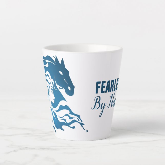 Tasse Latte Gelée 2 : Silhouette D'Aquarelle Elsa Et Nokk (Devant)