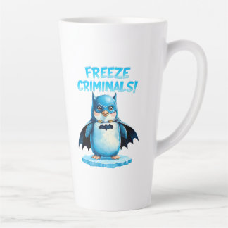 Tasse Latte Geler les criminels - Pingouin foncé