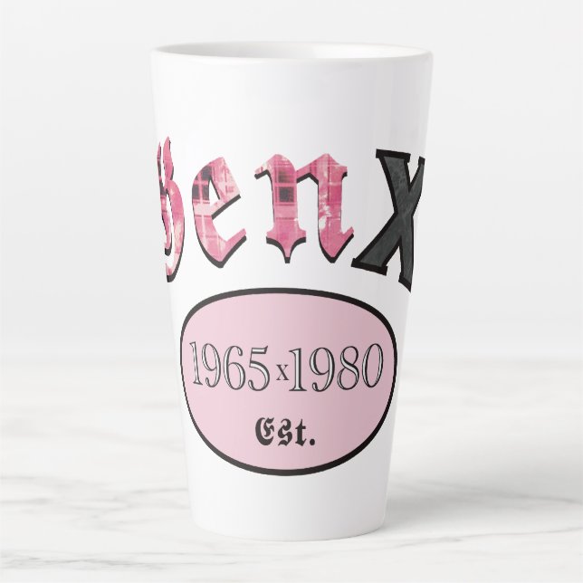 Tasse Latte Gen X 1965-1980 (Devant)