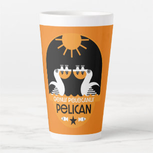 Tasse Latte Genus Pelecanus Bird Art