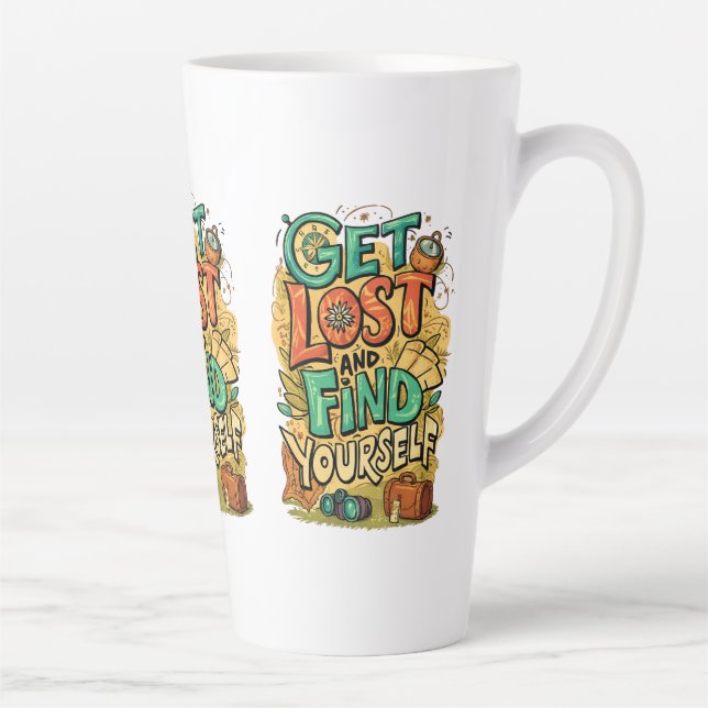 Tasse Latte Get Lost and Find Yourself (Droite)