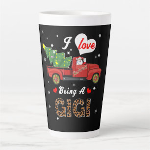 Tasse Latte Gigi Lover J'Aime Être Un Gigi Arbre De Noël