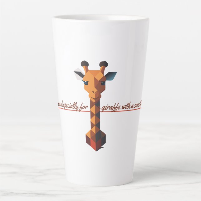 Tasse Latte Girafe isométrique (Devant)