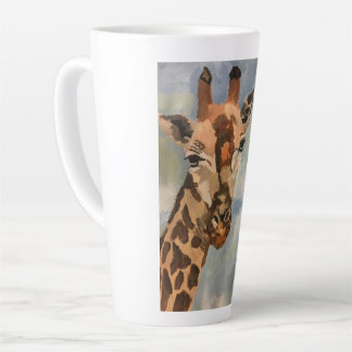 Tasse Latte Girafe sur tôle
