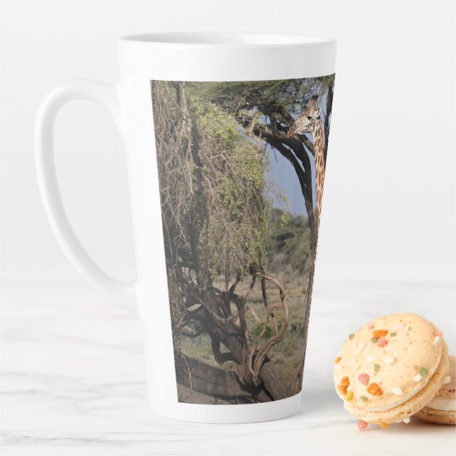 Tasse Latte Giraffe africaine, tarde (En situation)