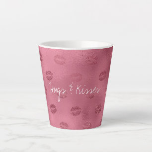 Tasse Latte Glam Red Lips Kiss