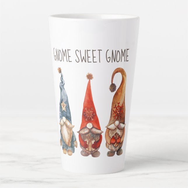 Tasse Latte Gnome Sweet Gnome (Devant)