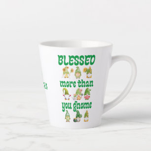 Tasse Latte Gnomes de la Saint Patrick