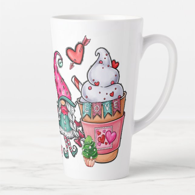 Tasse Latte Gnomes en amour avec (Droite)