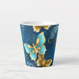 Tasse Latte Golden butterflies