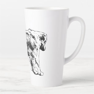 Tasse Latte Golden Retriever Holiday Brew