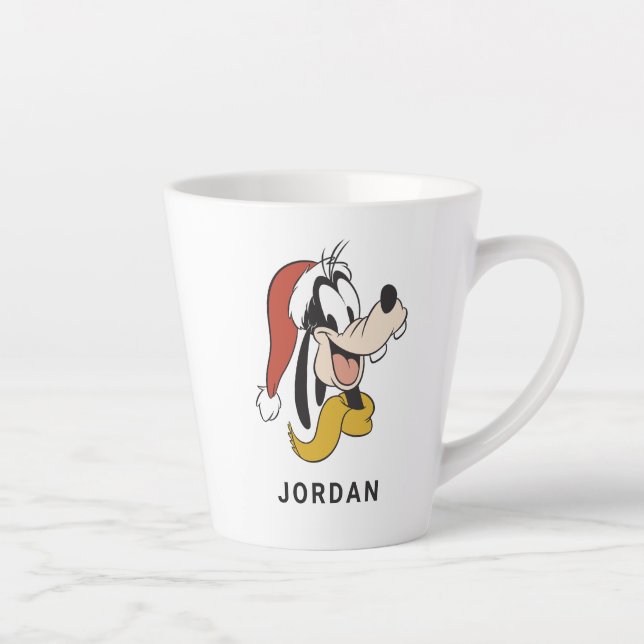 Tasse Latte Goofy avec Santa Hat (Droite)