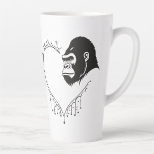 Tasse Latte Gorilla Heartbeat