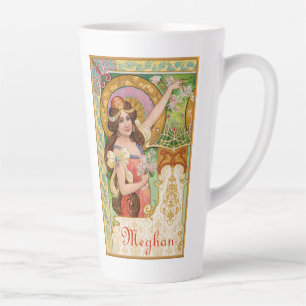 Tasse Latte Grand latte de l'Art Nouveau du printemps